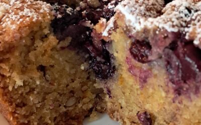 Coconut Almond and Blueberry cake on Greg’s Table